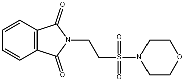 2-[2-(吗啉-4-磺酰基)乙基]-2,3-二氢-1H-异吲哚-1,3-二酮 结构式