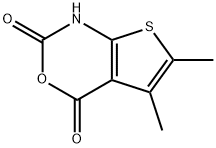 5,6-二甲基-1H,2H,4H-噻吩并[2,3-D][1,3]噁嗪-2,4-二酮 结构式