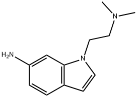 1-[2-(dimethylamino)ethyl]-1H-indol-6-amine 结构式