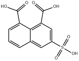 1,8-Naphthalenedicarboxylic acid, 3-sulfo- 结构式