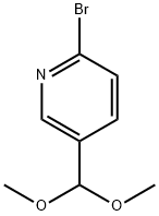 2-溴-5-(二甲氧基甲基)吡啶 结构式