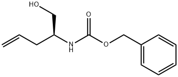 benzyl (S)-1-hydroxypent-4-en-2-ylcarbamate 结构式