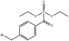 Phosphonic acid, P-[4-(bromomethyl)benzoyl]-, diethyl ester 结构式