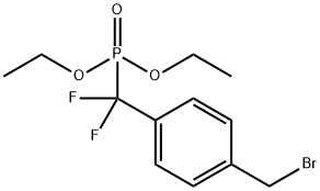Phosphonic acid, P-[[4-(bromomethyl)phenyl]difluoromethyl]-, diethyl ester 结构式