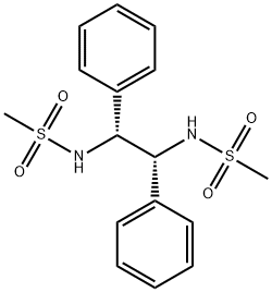 Methanesulfonamide, N,N'-[(1R,2R)-1,2-diphenyl-1,2-ethanediyl]bis- (9CI) 结构式