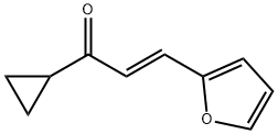 (2{E})-1-cyclopropyl-3-(2-furyl)prop-2-en-1-one 结构式