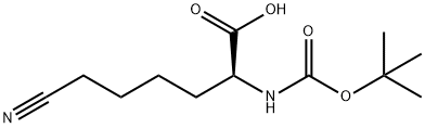 Norleucine, 6-cyano-N-[(1,1-dimethylethoxy)carbonyl]- 结构式