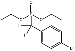 ((4-溴苯基)二氟甲基)膦酸二乙酯 结构式