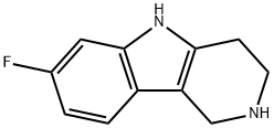 1H-Pyrido[4,3-b]indole, 7-fluoro-2,3,4,5-tetrahydro- 结构式