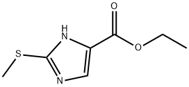 1H-Imidazole-5-carboxylic acid, 2-(methylthio)-, ethyl ester 结构式