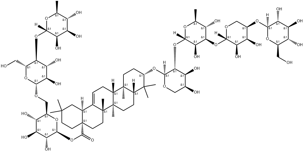 Clematichinenoside C 结构式
