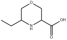 3-Morpholinecarboxylic acid, 5-ethyl- 结构式