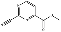 2-氰基-4-嘧啶羧酸甲酯 结构式