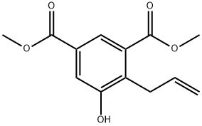 1,3-Benzenedicarboxylic acid, 5-hydroxy-4-(2-propen-1-yl)-, 1,3-dimethyl ester 结构式