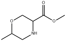 3-Morpholinecarboxylic acid, 6-methyl-,methylester 结构式