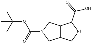 Pyrrolo[3,4-c]pyrrole-1,5(1H)-dicarboxylic acid, hexahydro-, 5-(1,1-dimethylethyl) ester 结构式