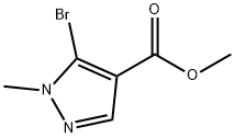 methyl 5-bromo-1-methyl-1H-pyrazole-4-carboxylate 结构式