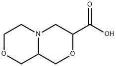 1H-[1,4]Oxazino[3,4-c][1,4]oxazine-3-carboxylic acid, hexahydro 结构式