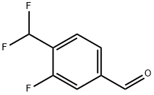 4-(二氟甲基)-3-氟苯甲醛 结构式