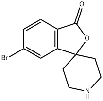 6-溴-3H-螺[异苯并呋喃-1,4'-哌啶]-3-酮 结构式