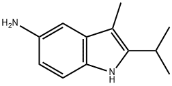 2-isopropyl-3-methyl-1H-indol-5-amine 结构式