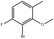 Benzene, 2-bromo-1-fluoro-3-methoxy-4-methyl- 结构式