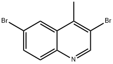 3,6-二溴-4-甲基喹啉 结构式