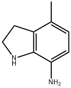 1H-Indol-7-amine, 2,3-dihydro-4-methyl- 结构式