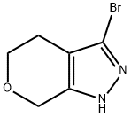 3-溴-1,4,5,7-四氢吡喃[3,4-C]吡唑 结构式