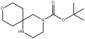 9-氧杂-1,4-二氮杂螺[5.5]十一烷-4-羧酸叔丁酯 结构式