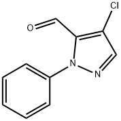 4-chloro-1-phenyl-1H-pyrazole-5-carbaldehyde 结构式