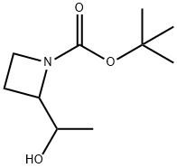 1-Azetidinecarboxylic acid, 2-(1-hydroxyethyl)-, 1,1-dimethylethyl ester 结构式