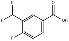 3-(二氟甲基)-4-氟苯甲酸 结构式