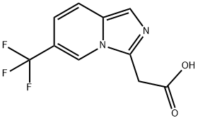 Imidazo[1,5-a]pyridine-3-acetic acid, 6-(trifluoromethyl)- 结构式