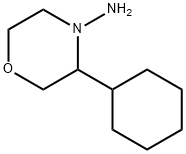 4-Morpholinamine, 3-cyclohexyl- 结构式