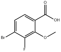 Benzoic acid, 4-bromo-3-fluoro-2-methoxy- 结构式
