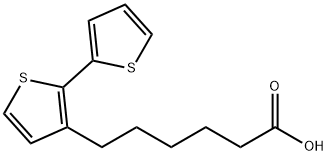 [2,2'-Bithiophene]-3-hexanoic acid 结构式