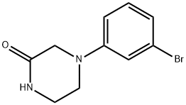 2-Piperazinone, 4-(3-bromophenyl)- 结构式