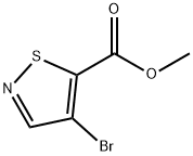 5-Isothiazolecarboxylic acid, 4-bromo-, methyl ester 结构式