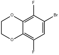 6-bromo-5,8-difluoro-2,3-dihydrobenzo[b][1,4]dioxine 结构式