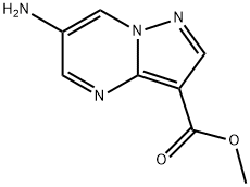 Pyrazolo[1,5-a]pyrimidine-3-carboxylic acid, 6-amino-, methyl ester 结构式