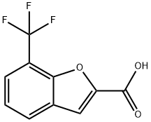 7-(三氟甲基)苯并呋喃-2-羧酸 结构式