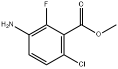 3-氨基-6-氯-2-氟苯甲酸甲酯 结构式