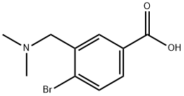 4-溴-3-((二甲基氨基)甲基)苯甲酸 结构式