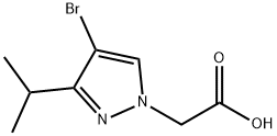 (4-bromo-3-isopropyl-1H-pyrazol-1-yl)acetic acid 结构式