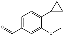 4-环丙基-3-甲氧基苯甲醛 结构式