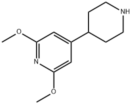 Pyridine, 2,6-dimethoxy-4-(4-piperidinyl)- 结构式