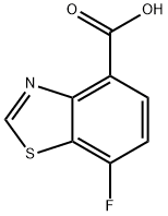 7-fluoro-1,3-benzothiazole-4-carboxylic acid 结构式