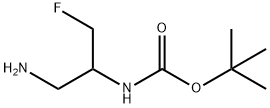 (1-氨基-3-氟丙-2-基)氨基甲酸叔丁酯 结构式
