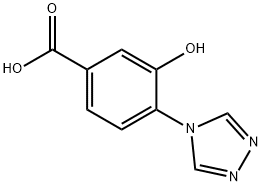 3-羟基-4-(4-H-1,2,4-三氮唑-4-基)-苯甲酸 结构式